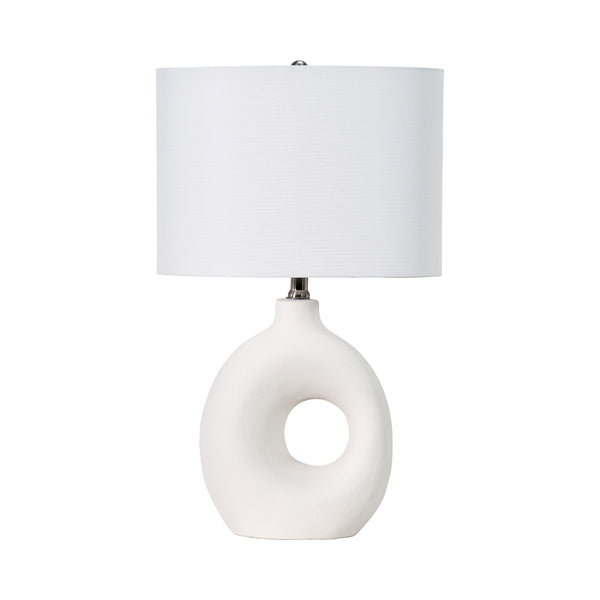 nuloom 23-inch Contemporary Ceramic Table Lamp White