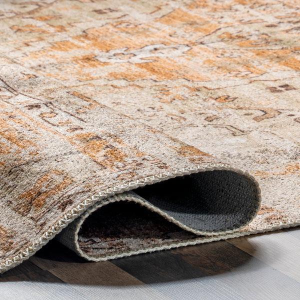 Nuloom Aada Persian Machine Washable Area Rug Beige