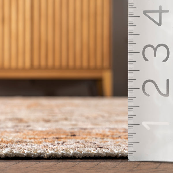 Nuloom Aada Persian Machine Washable Area Rug Beige