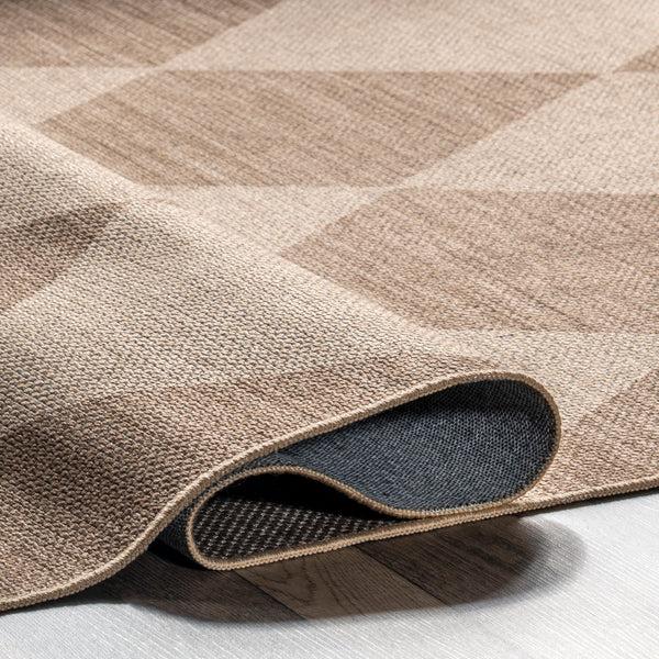 Nuloom Abi Checkered Easy-Jute Machine Washable Area Rug Natural