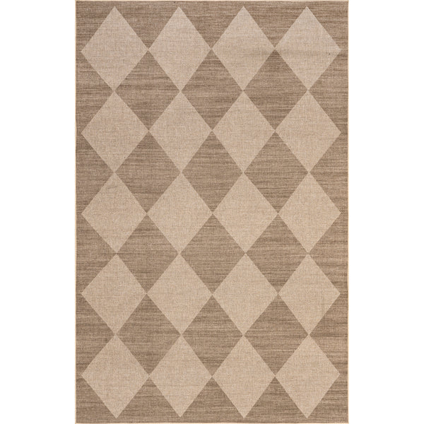nuloom Abi Checkered Easy-Jute Machine Washable Area Rug Natural