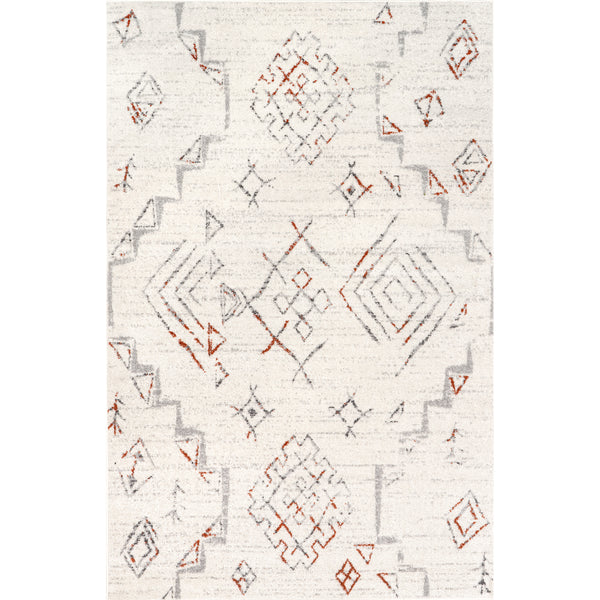 nuloom Abigail Abstract Symbols Area Rug Light Gray