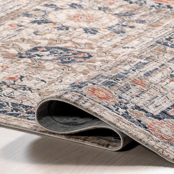 Nuloom Acelynn Distressed Traditional Area Rug Beige