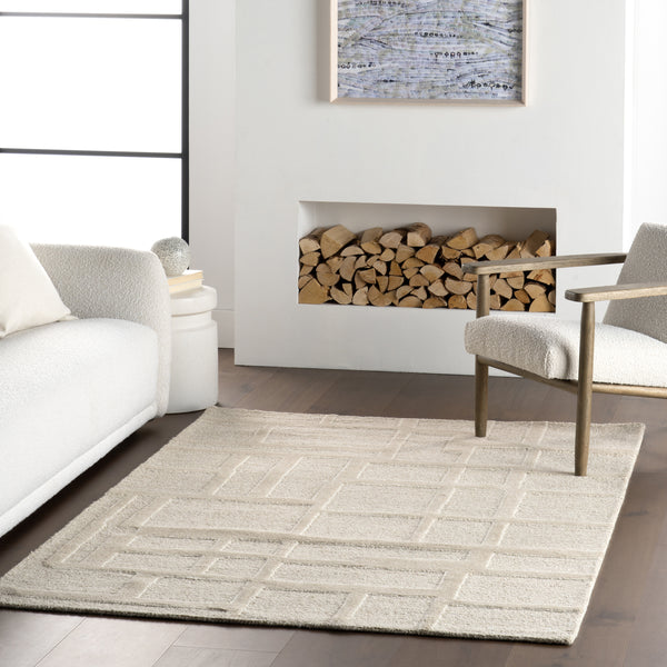 Nuloom Aerith Contemporary Geometric Area Rug Beige