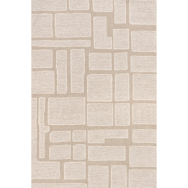 nuloom Aerith Contemporary Geometric Area Rug Beige