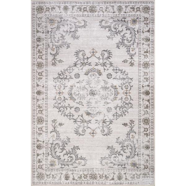 nuloom Ainara Splashguard Traditional Machine Washahble Area Rug Beige