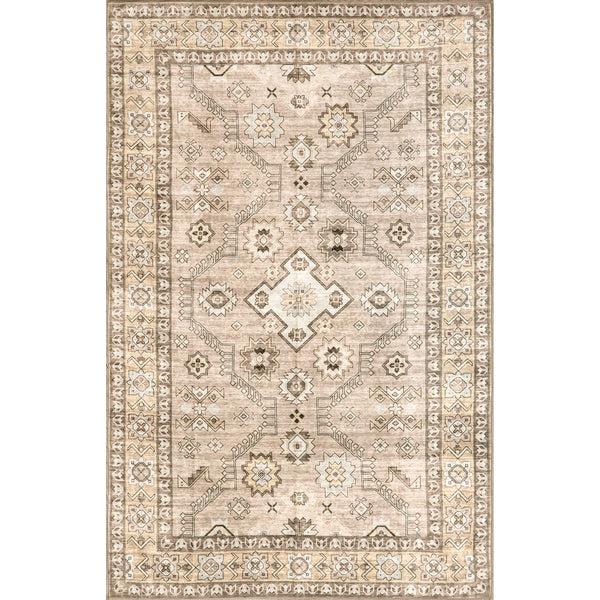 nuloom Alecia Persian Machine Washable Area Rug Beige