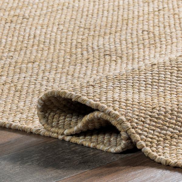 Nuloom Alessi Solid Farmhouse Cotton Area Rug Beige