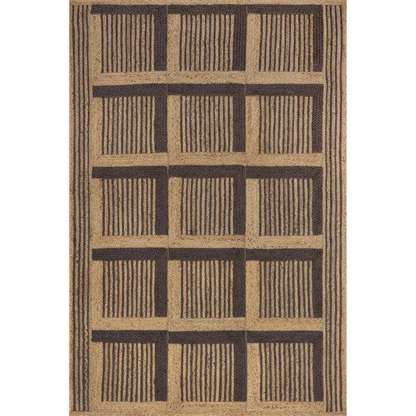 nuloom Aletta Geometric Tiled Jute Area Rug Natural