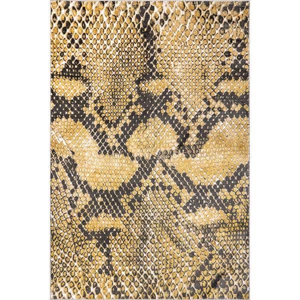 nuloom Alexandrine Modern Snake Print Area Rug Beige