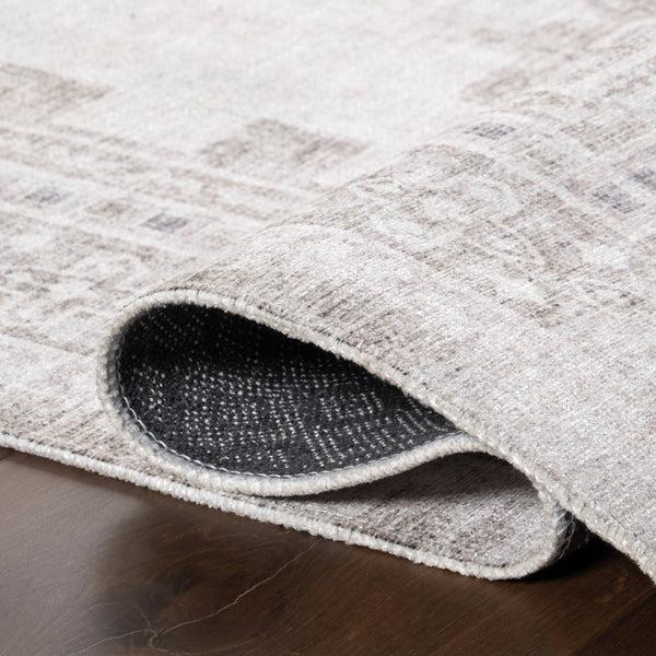 Nuloom Alexia SpinClean Traditional Machine Washable Area Rug Grey