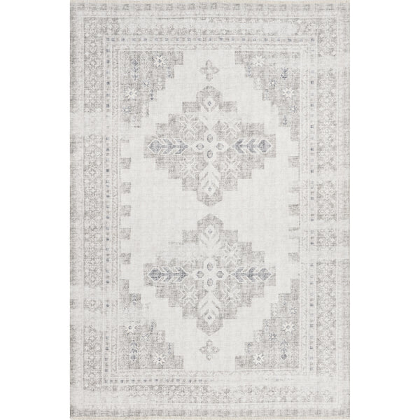 nuloom Alexia SpinClean Traditional Machine Washable Area Rug Grey