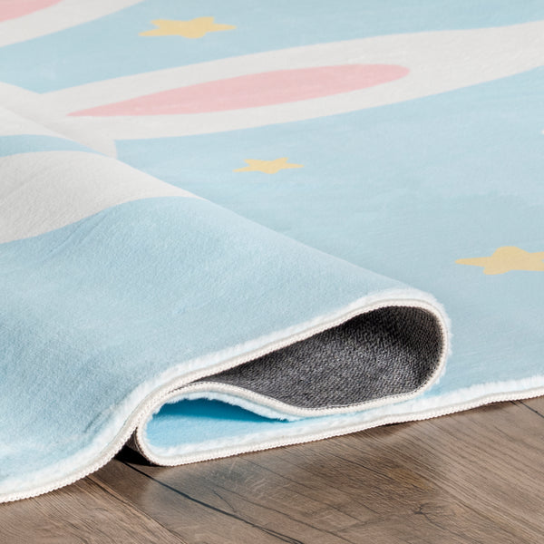 Nuloom Aloisia Bunny Machine Washable Area Rug Blue