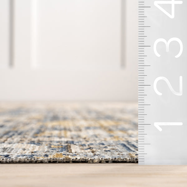 Nuloom Amabel Medallion Indoor/Outdoor Area Rug Blue