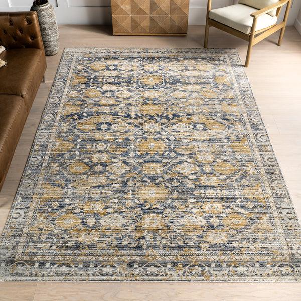 Nuloom Amabel Medallion Indoor/Outdoor Area Rug Blue
