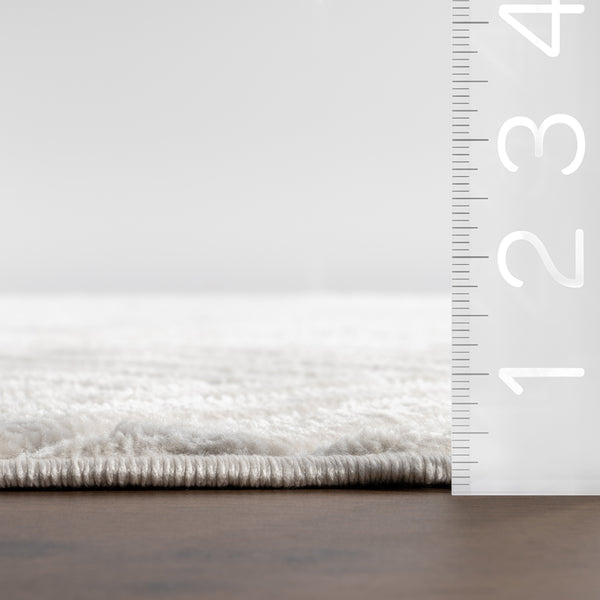 Nuloom Amal High-Low Geometric Indoor/ Outdoor Area Rug Cream