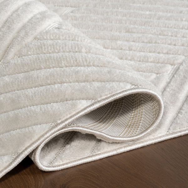 Nuloom Amal High-Low Geometric Indoor/ Outdoor Area Rug Cream