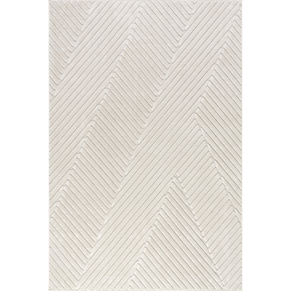 nuloom Amal High-Low Geometric Indoor/ Outdoor Area Rug Cream