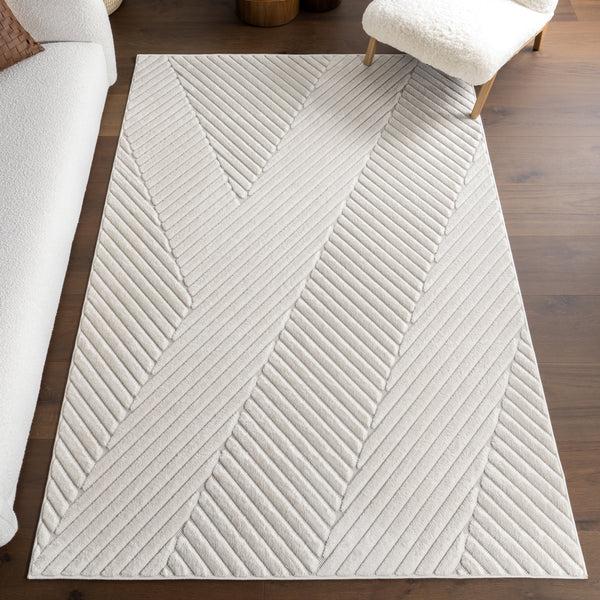 Nuloom Amal High-Low Geometric Indoor/ Outdoor Area Rug Cream