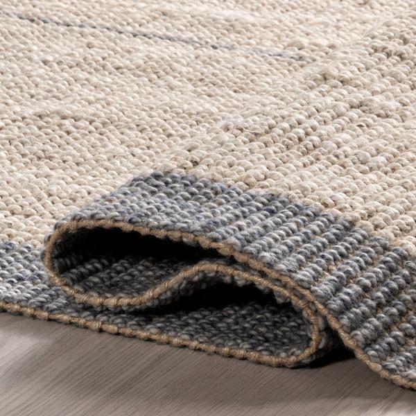 Nuloom Amina Casual Jute Blend Fringe Area Rug Beige