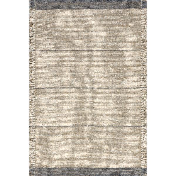 nuloom Amina Casual Jute Blend Fringe Area Rug Beige