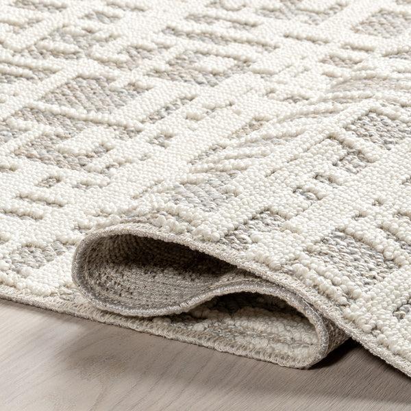 Nuloom Amity Abstract Machine Washable Area Rug Light Grey