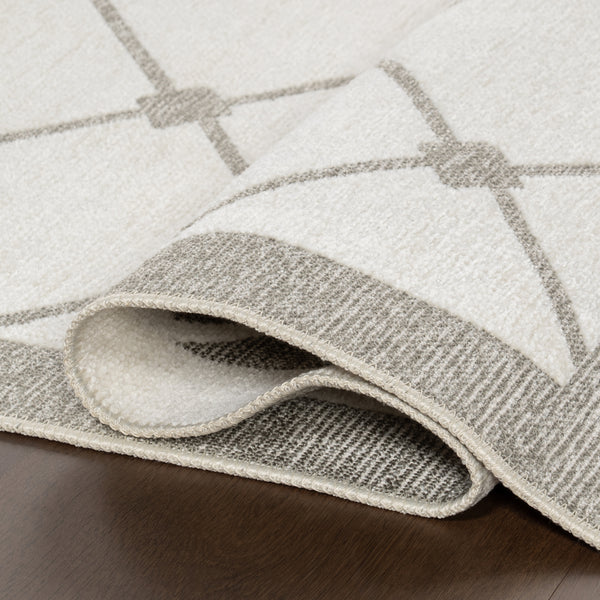 Nuloom Amiyah SuperiorWash Reversible Machine Washable Area Rug Light Grey