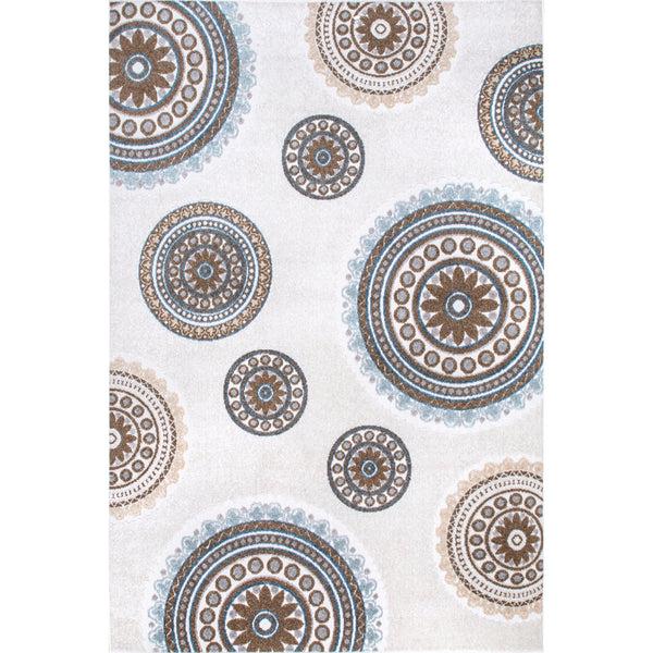 nuloom Andi Textured Geometric Indoor/Outdoor Area Rug Beige
