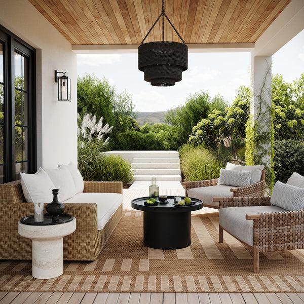 Nuloom Anilah Striped Indoor/Outdoor Area Rug Light Brown