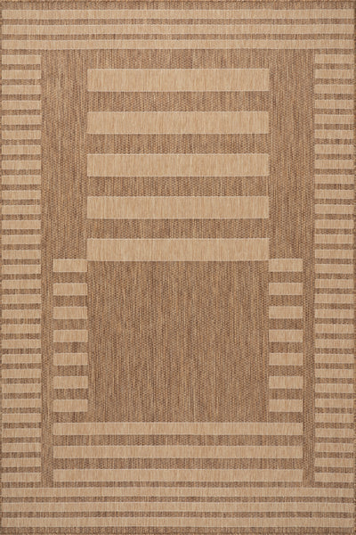 nuloom Anilah Striped Indoor/Outdoor Area Rug Light Brown