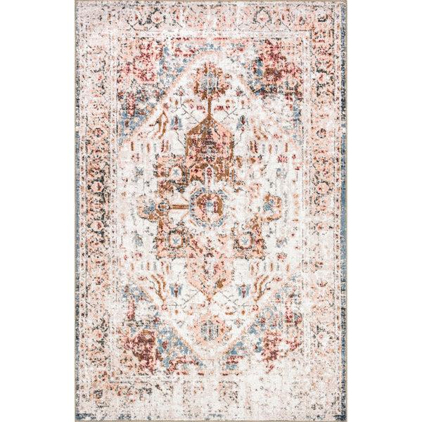 nuloom Anjelica Reversible Machine Washable Area Rug Rust And Beige