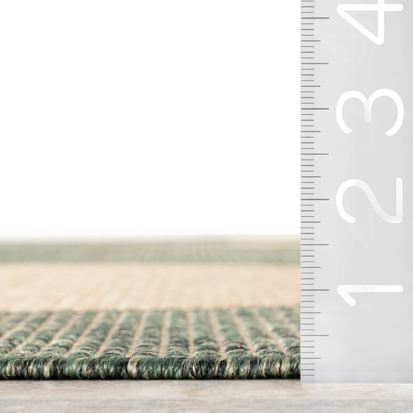 Nuloom Anslie Geometric Indoor/Outdoor Area Rug Green