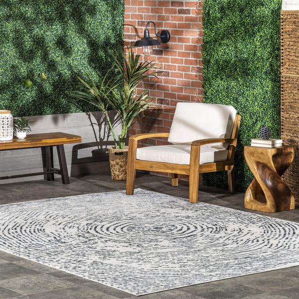 Nuloom Antonella Modern Abstract Maze Area Rug Blue