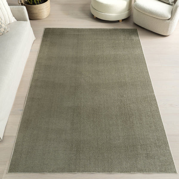 Nuloom Argelia Solid Machine Washable Area Rug Sage Green