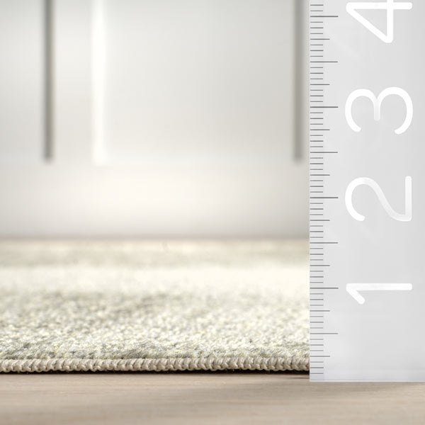 Nuloom Argelia Solid Machine Washable Area Rug Sage Green
