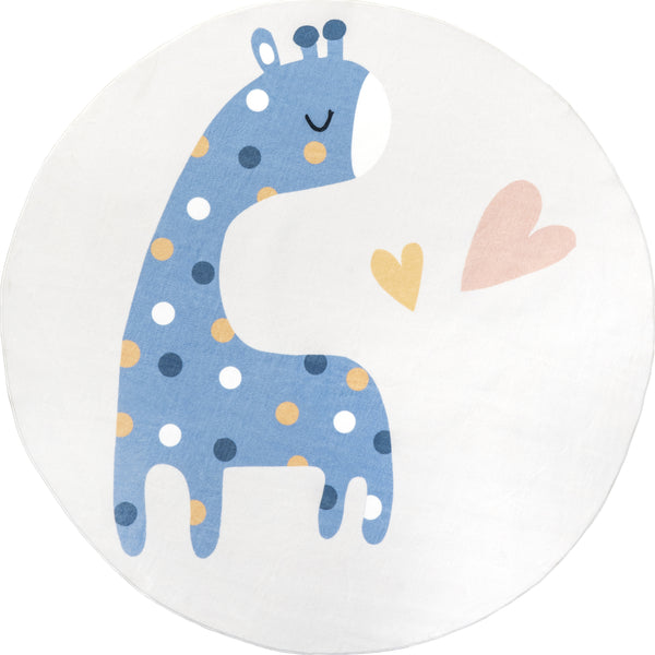 nuloom Ariella Giraffe Kids Machine Washable Area Rug Multi