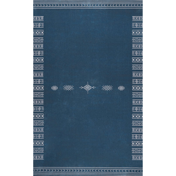 nuloom Arina Machine Washable Global Inspired Simplistic Tribal Area Rug Navy