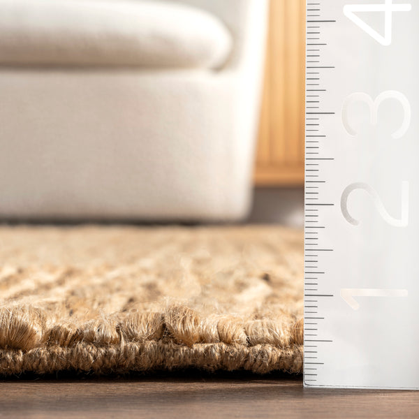 Nuloom Arlean Handmade Farmhouse Jute Area Rug Natural