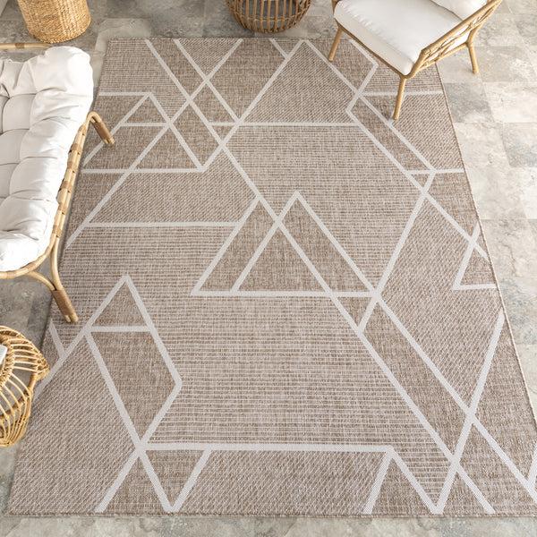 Nuloom Armida Geometric Indoor/Outdoor Area Rug Beige