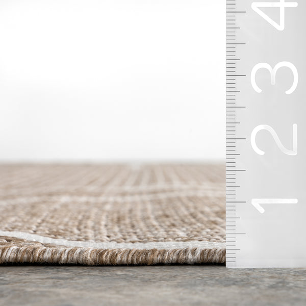 Nuloom Armida Geometric Indoor/Outdoor Area Rug Beige
