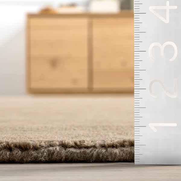 Nuloom Arrel Speckled Wool-Blend Area Rug Alabaster