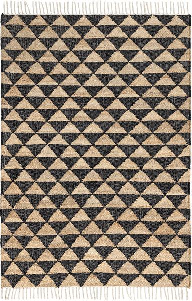 nuloom Arrowroot Geometric Tasseled Area Rug Natural