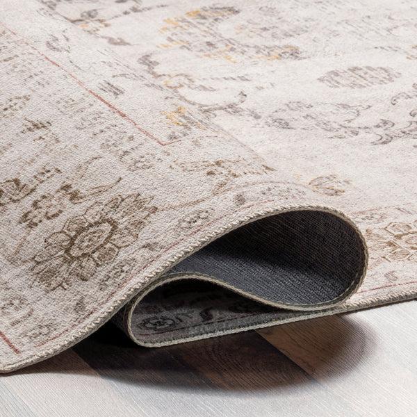 Nuloom Arwen Vintage Traditional Machine Washable Area Rug Beige