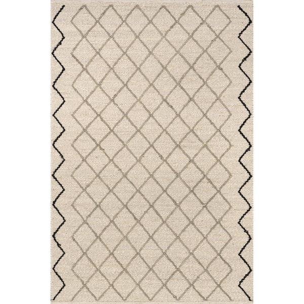 nuloom Asa Trellis Seagrass and Jute Blend Area Rug Ivory