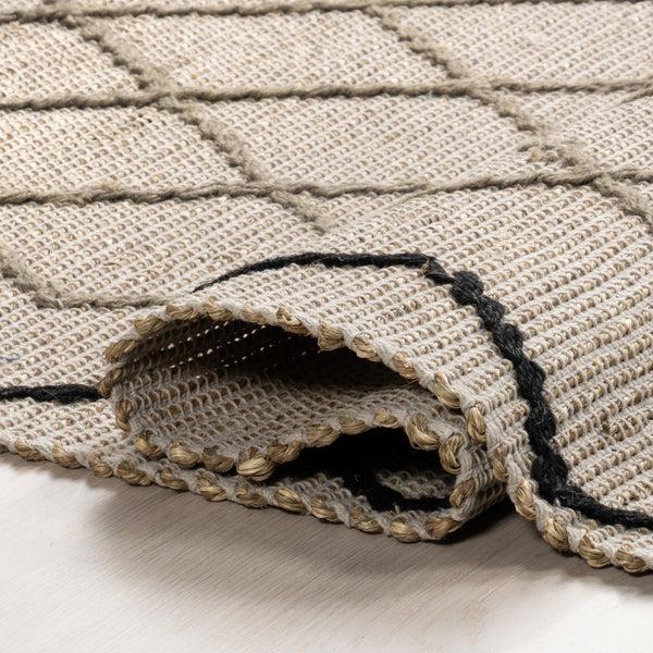 Nuloom Asa Trellis Seagrass And Jute Blend Area Rug Ivory