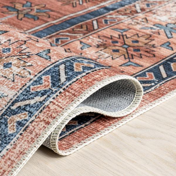 Nuloom Astra SplashGuard Traditional Machine Washable Area Rug Brick