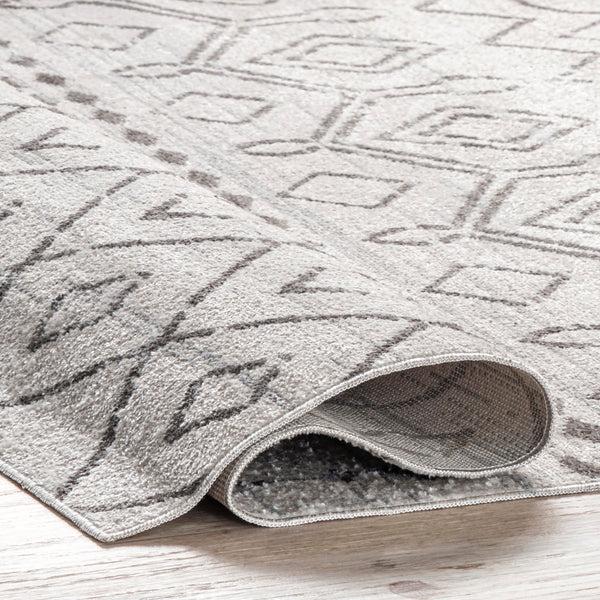 Nuloom Audrey Machine Washable Geometric Moroccan Area Rug Ivory