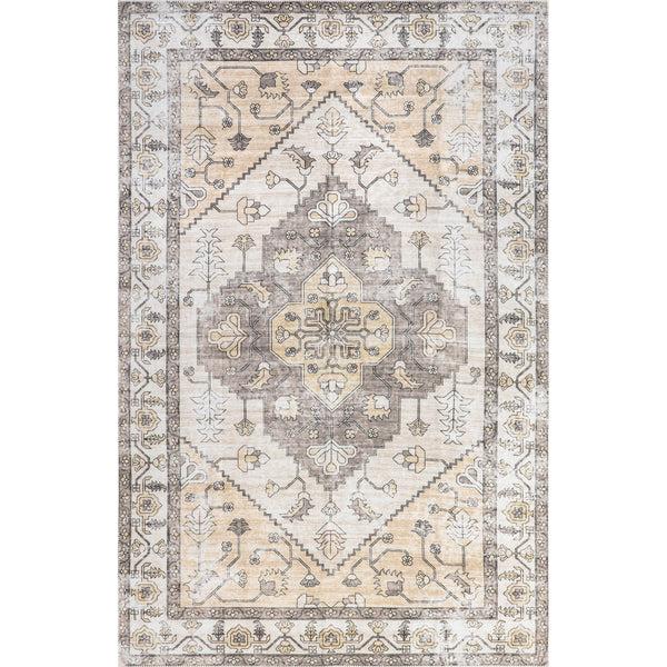 nuloom Autumn Vintage Machine Washable Area Rug Gray