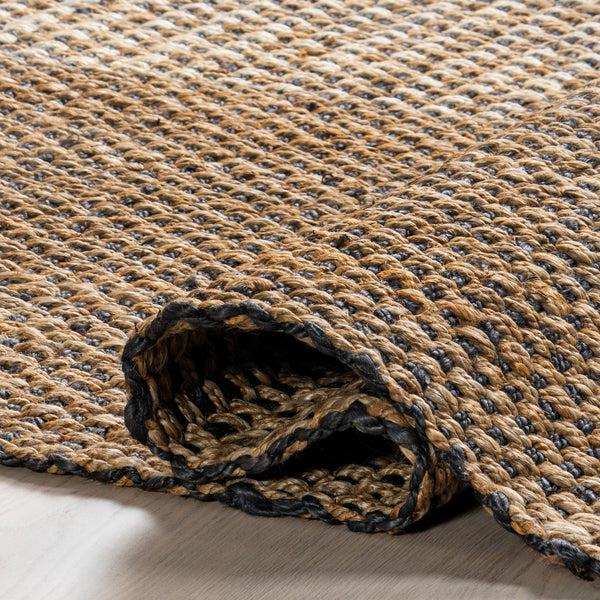 Nuloom Axton Geometric Chunky Jute Area Rug Natural
