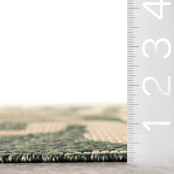 Nuloom Bambi Abstract Indoor / Outdoor Area Rug Green